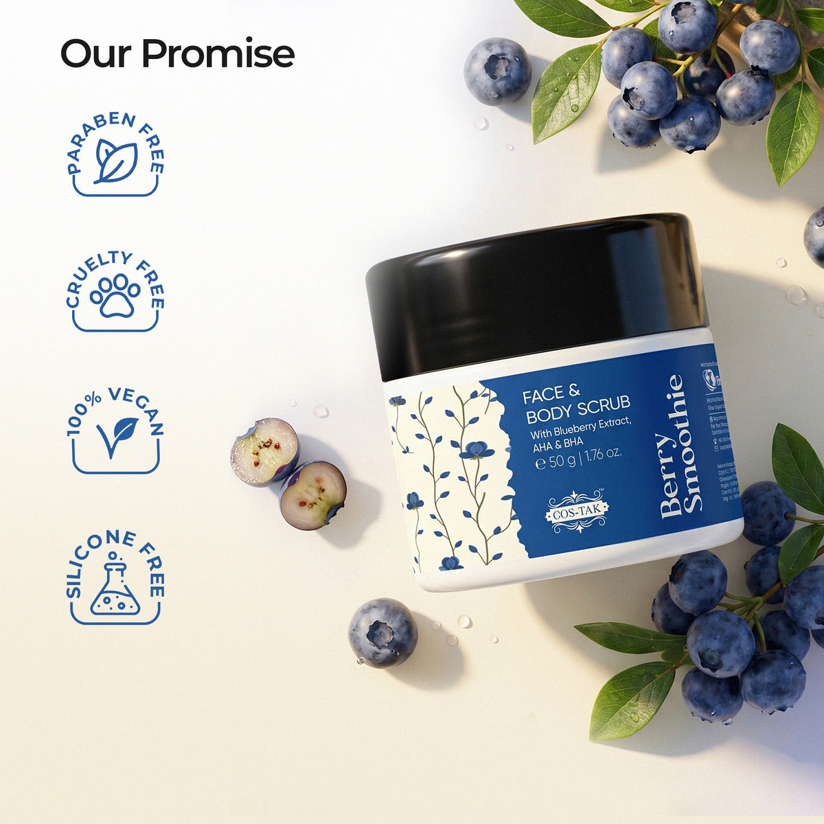 Berry Smoothie Face & Body Scrub - 50g