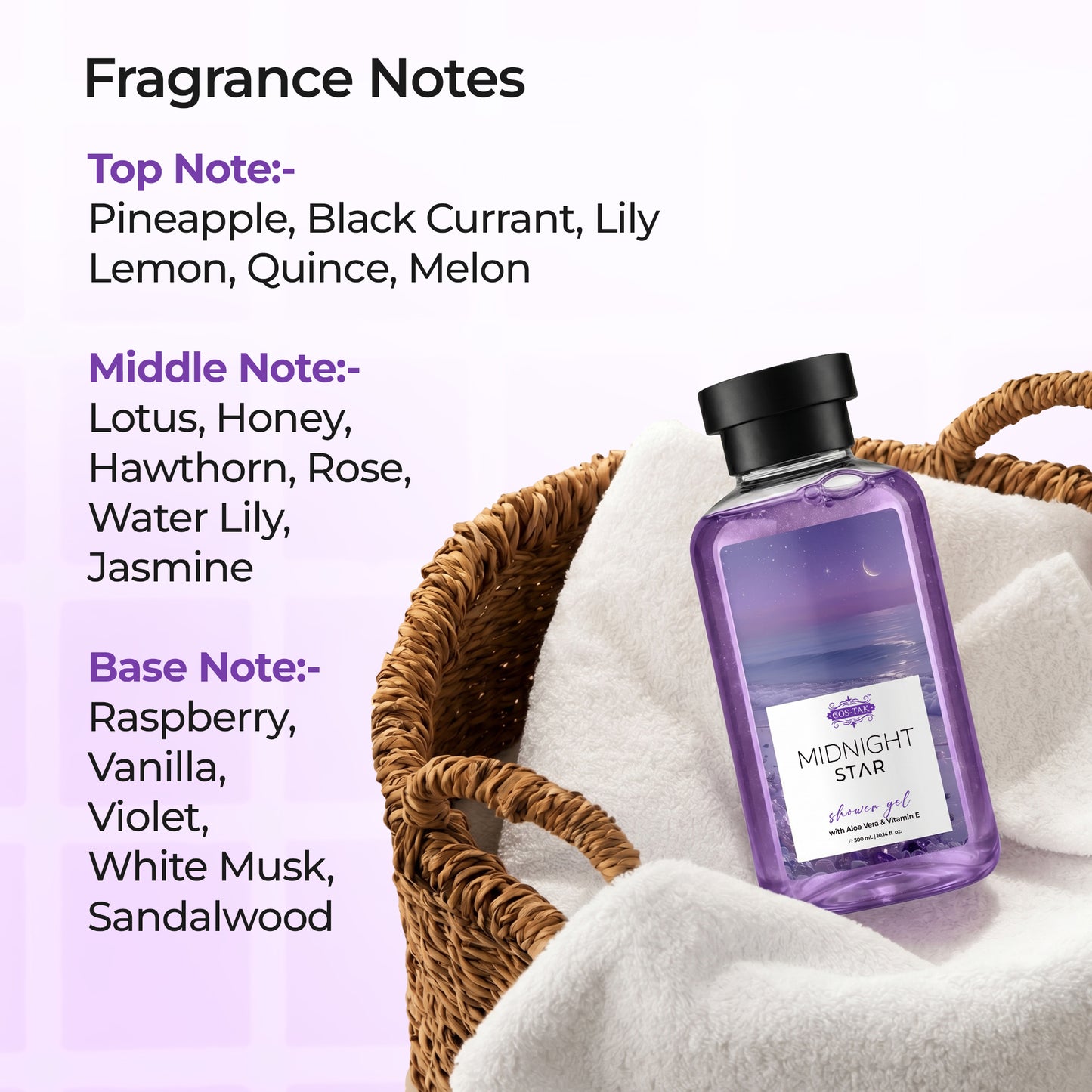 Midnight Star Shower Gel