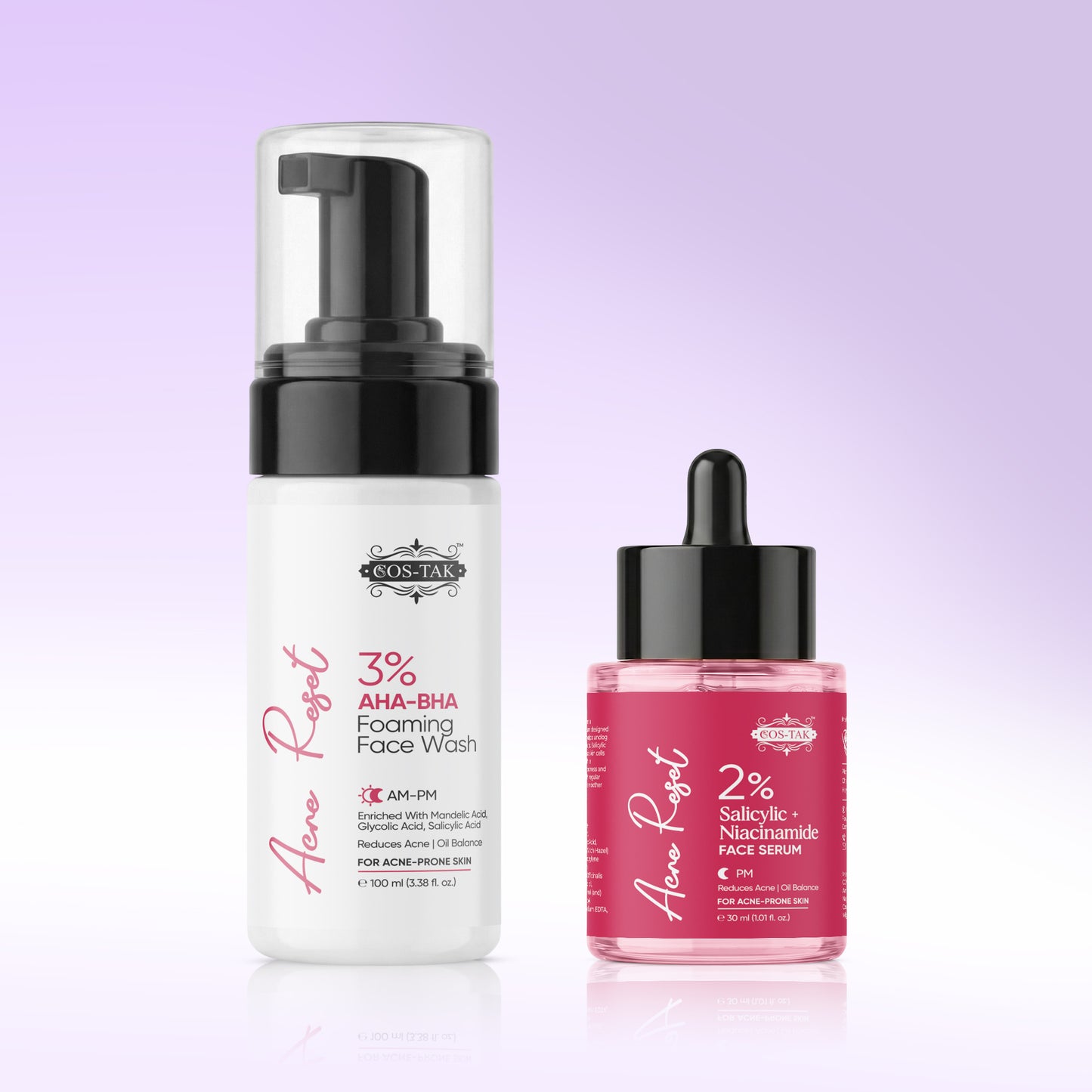Acne Reset Pak Of 2 (Face Wash & Serum)