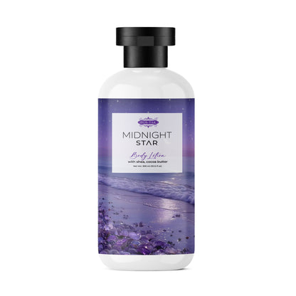 Costak Body lotion bottle with purple label on a white background